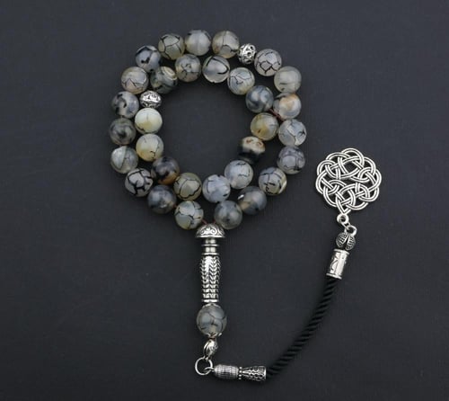 سبحة عقيق سراميك دائري