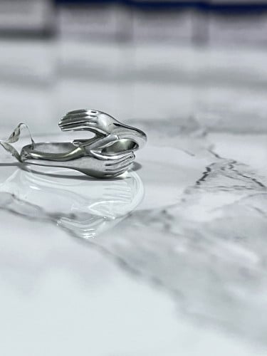 خاتم فضة احضان عيار 925