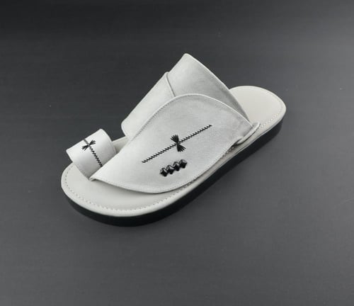 جديد/ حذاء طبي رجالي لون رصاصي مخمل