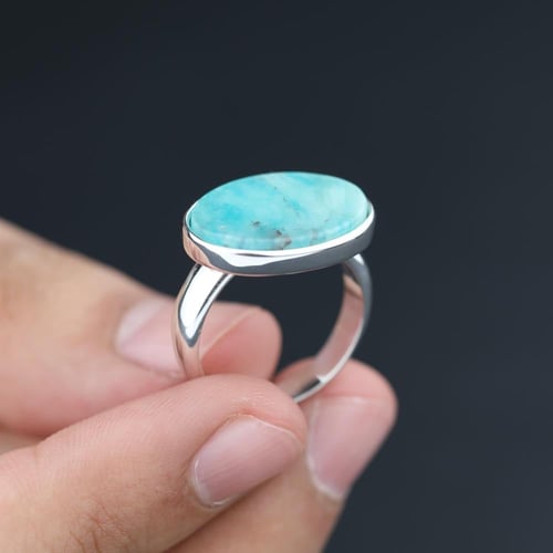 خاتم ملكي تركوازي فضة عيار 925