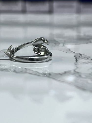 خاتم فضة احضان عيار 925