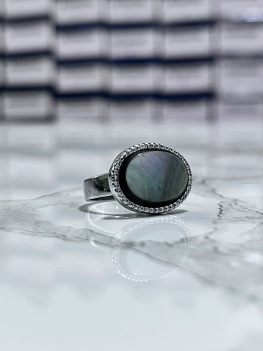 خاتم فضة شكل معين عيار 925/