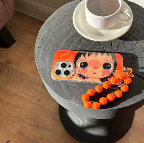 Orange girl phone case