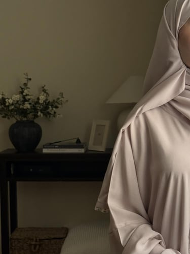 شرشف صلاة سادة وردي - لف