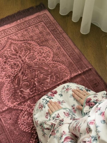 طقم صلاة مشجر - سحاب