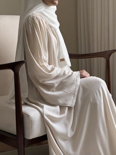 شرشف صلاة بيج فاتح كلوش - سحاب