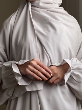 شرشف صلاة سادة بيج - لف