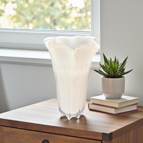 فازة زجاج ديكور