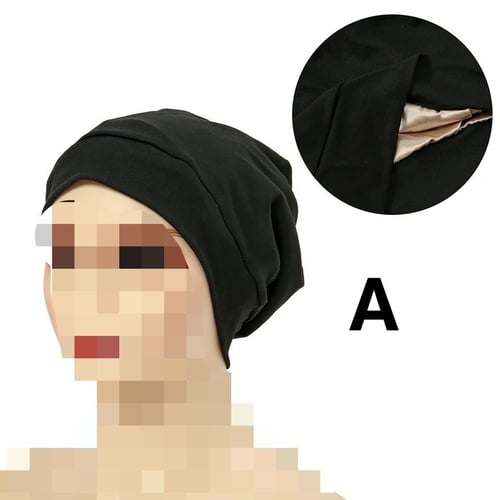 قبعة شعر (ستان من الداخل وقطن من الخارج)