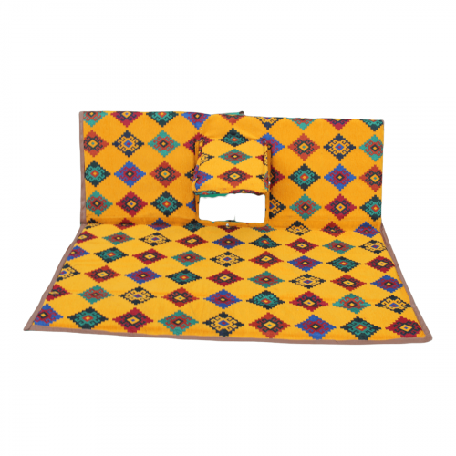 مسند ظهر مع تكاية برتقالي