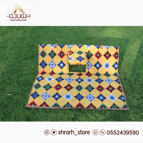 مسند ظهر مع تكاية اصفر