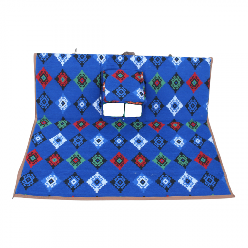 مسند ظهر مع تكاية ازرق