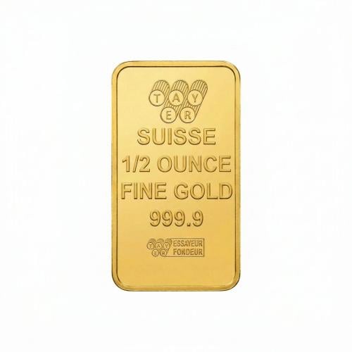 سبيكة ذهب صافي نصف أونصة (15.55 جرام) عيار 24 قيرا...