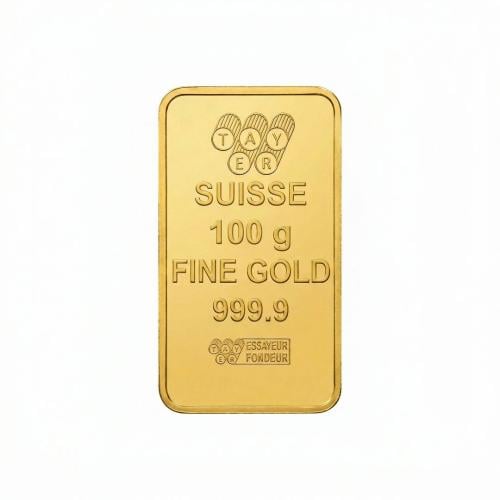 سبيكة ذهب صافي 100 جرام عيار 24 قيراط