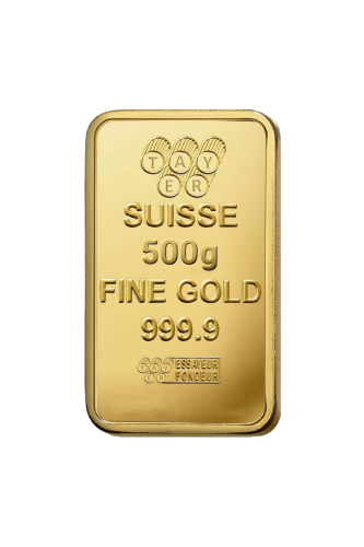 سبيكة ذهب صافي 500 جرام عيار 24 قيراط