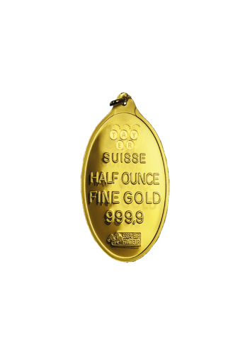 سبيكة ذهب صافي نصف أونصة (15.55 جرام) عيار 24 قيرا...