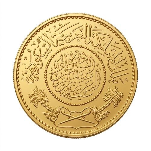 جنيه عربي سعودي واحد ذهب 8 جرام عيار 22 قيراط