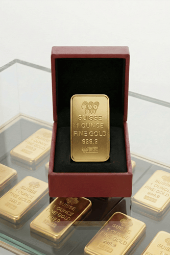 سبيكة ذهب صافي واحد أونصة (31.1 جرام) عيار 24 قيرا...