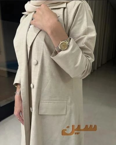 عبايه كوت لنن هندي