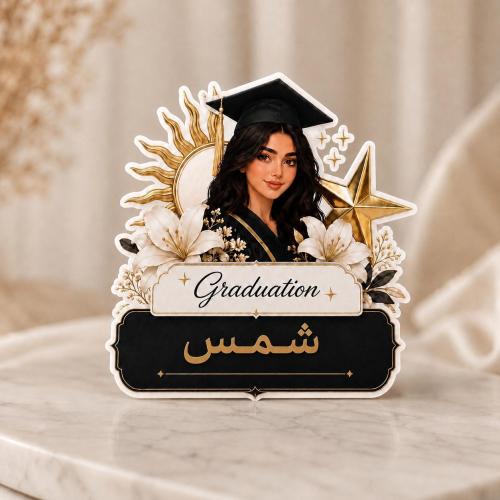 بروش تخرج مخصص بالاسم وسنة التخرج