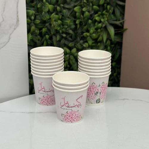 15 كوب قهوة صغيرة - الثيم حسب الطلب ( فنجان قهوة ع...