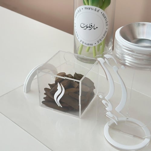 طقم مبخرة الأكريليك الأسطوانية