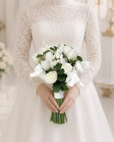 مسكة ورد عروس فاخرة للزفاف