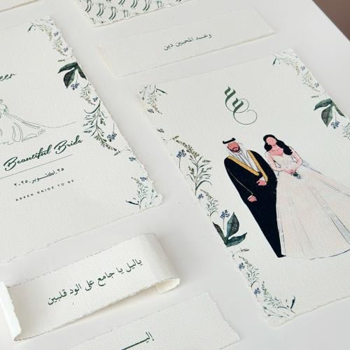 مجموعة "قصتنا" - توثيق يوم الزفاف برسم وكلمات