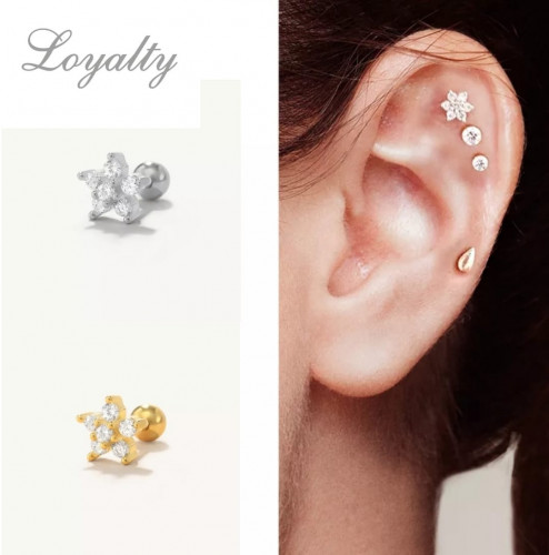 The flower ring is silver 925 alloy plated, decora...
