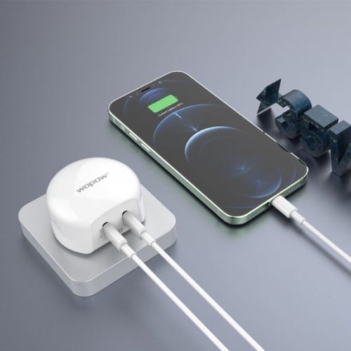 شاحن جداري منفذين صغير بقوة 35 واط - ووبو