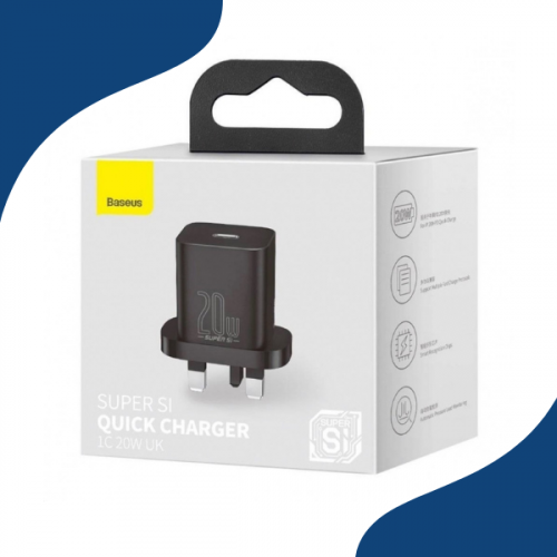 شاحن جداري بمنفذ PD بقوة 20 واط من بيسوس - ابيض