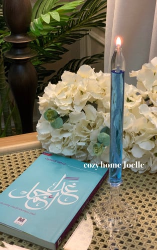 شمعة كلاسيك طقم 2 قطعة بمقاسين مختلفين بدون زيت