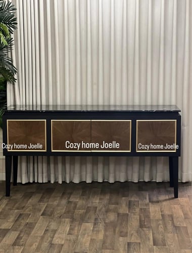 مدخل طاولة بوفية ، لون اسود ، مقاس 180cm ، عمق cm4...