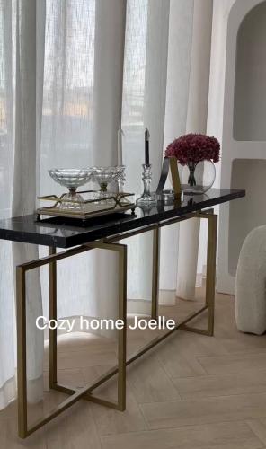 مدخل طاولة حديد مع رخام ، المقاسات الطول (120، 130...