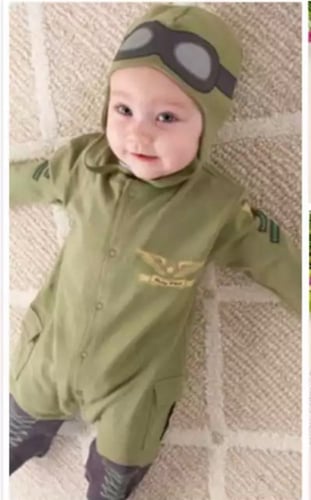 جمبسوت بأكمام طويلة - طيار عسكري