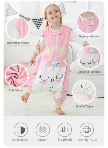 بجامة قطعه واحدة على شكل يونيكورن (كت)