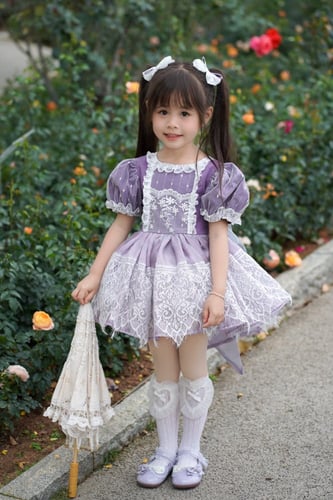 فستان بتصميم اسباني لوليتا