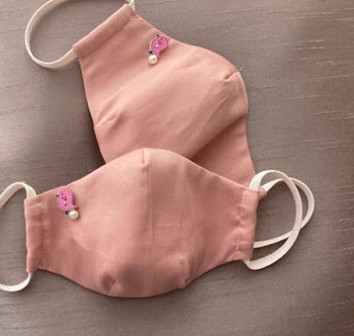 كمامة باكسسوار + لؤلؤ - Mask accessories + Pearl