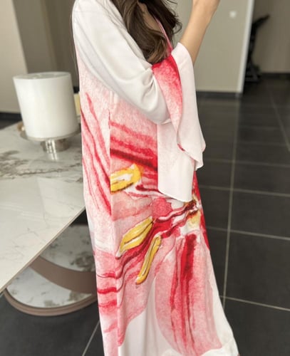 ORO BELLE SLEEVE FLORAL DRESS