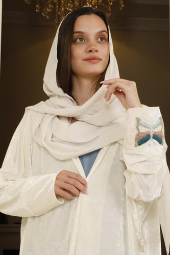 PAPILLON WHITE VELVET