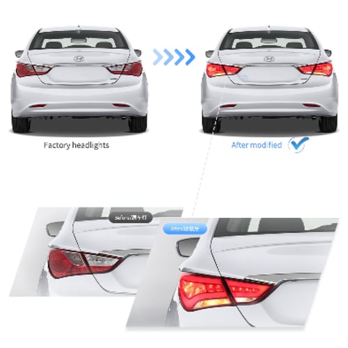 اسطبات سوناتا فل 2011 - 2014 ليد LED طقم كامل