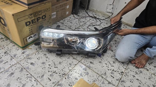 طقم شمعات كورولا ليد بعدسات زنون 2014-2016