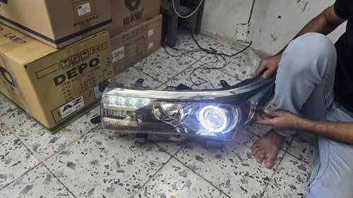 طقم شمعات كورولا ليد بعدسات زنون 2014-2016