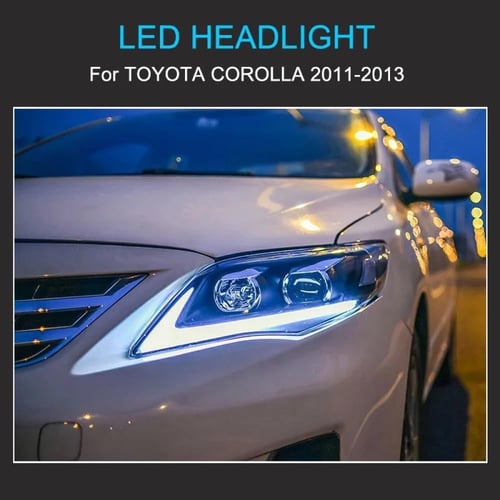 شمعات كورولا 2011 - 2013 عدسة ليد