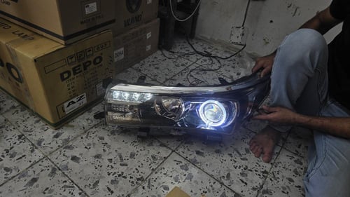 طقم شمعات كورولا ليد بعدسات زنون 2014-2016