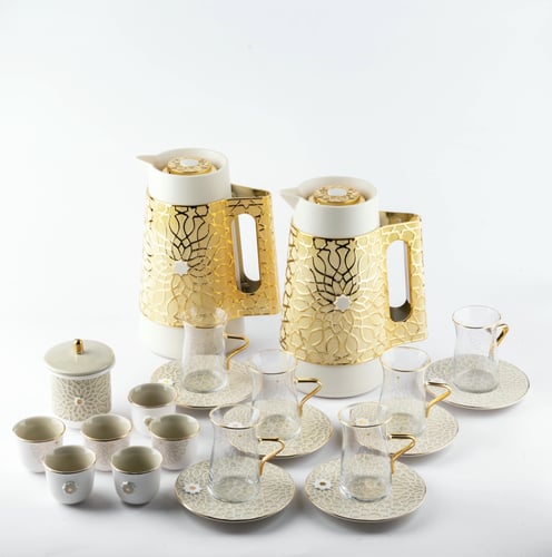 طقم الشاي والقهوة الراقي من مجموعة أصالة