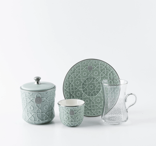 طقم الشاي والقهوة الراقي من روزيت