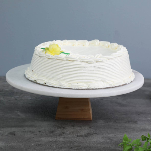 حامل كيك رخام بقاعدة خشب 30 سم
