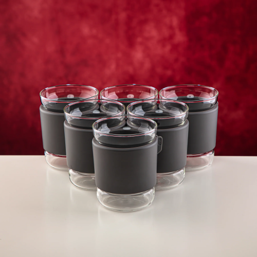 طقم 6 أكواب زجاج