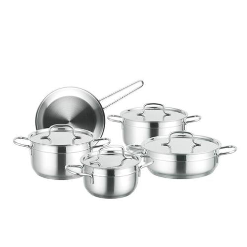 طقم قدور استينلس ستيل 9 قطع